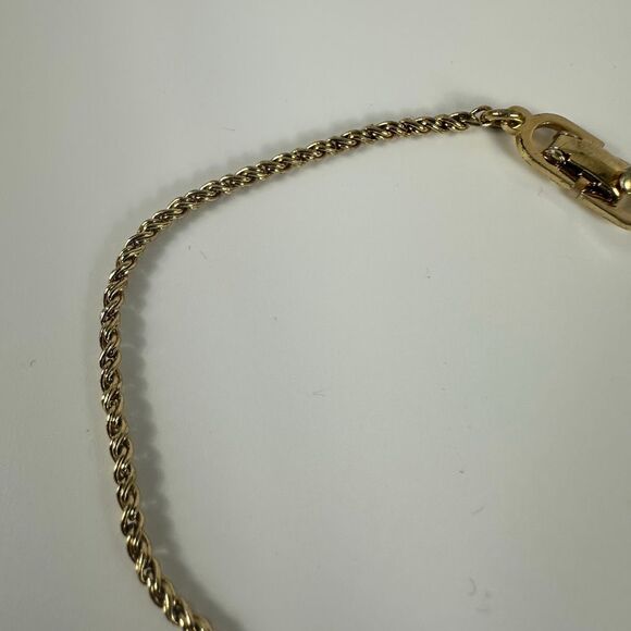 Christian Dior Vintage Simple Chain Bracelet Gold Tone - Picture 1 of 7